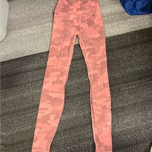 Lululemon Athletica Pink Camo Leggings
